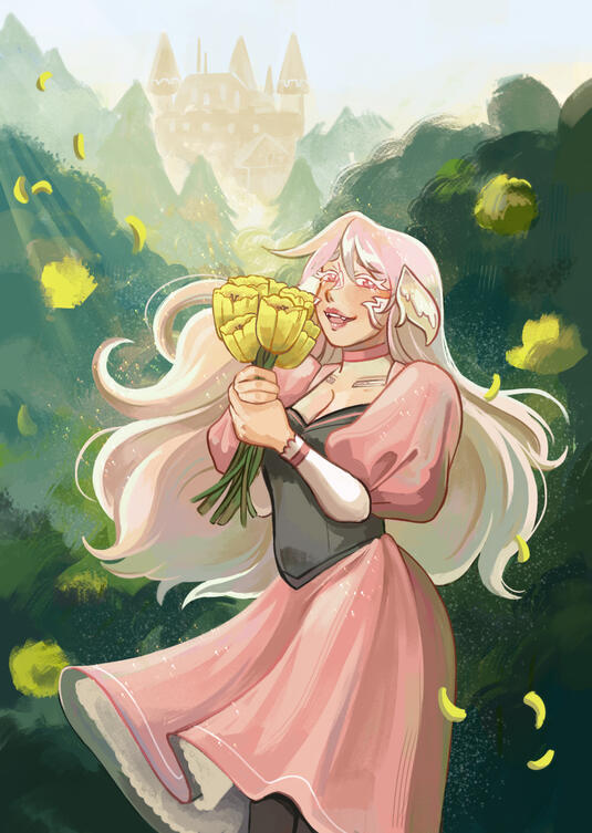 art by @Rainynie on cohost! ♥